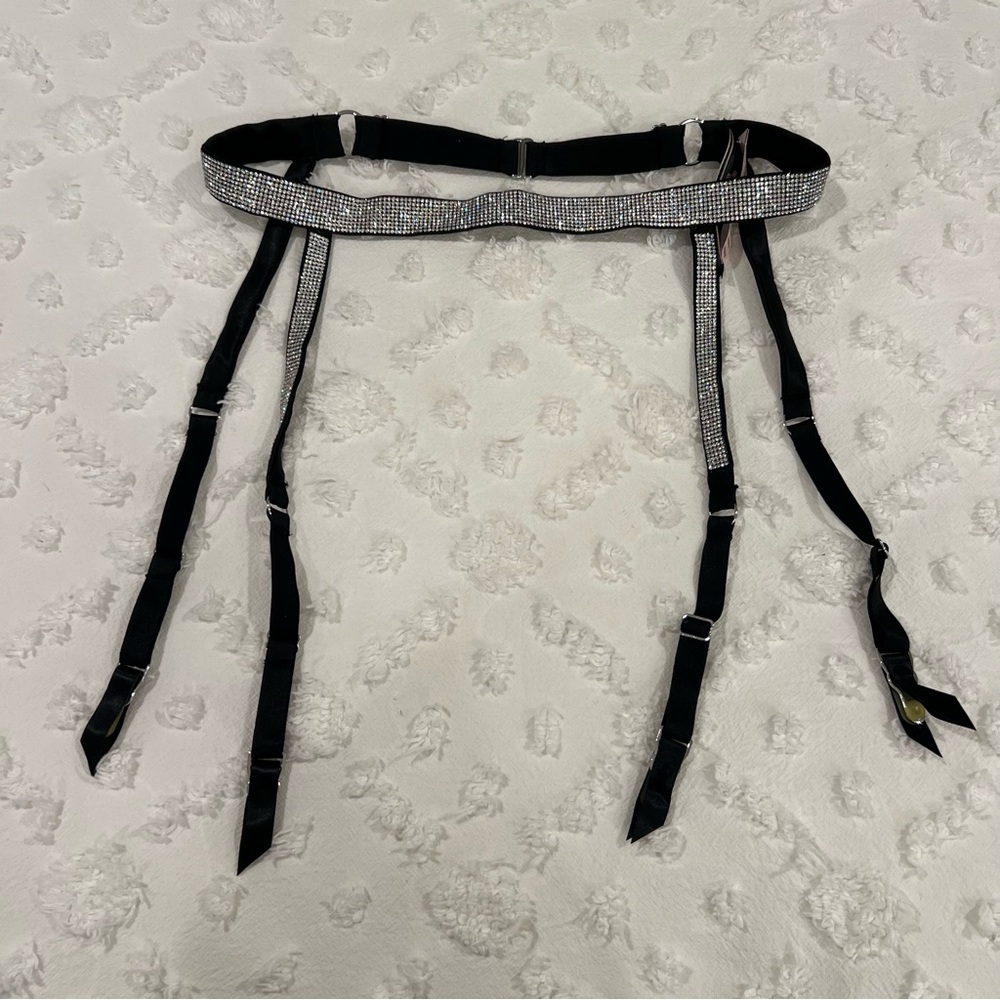 Victoria’s Secret rhinestone garter belt